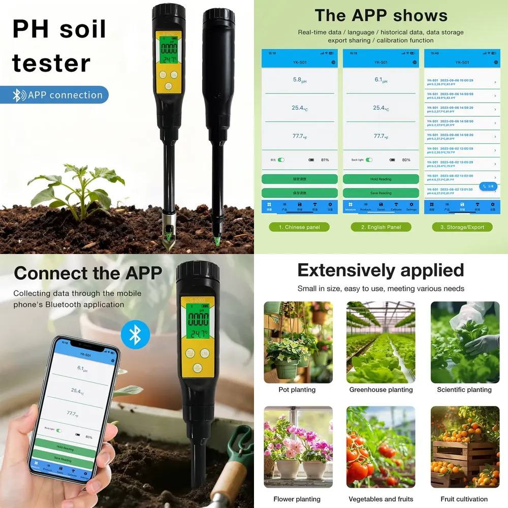 Smart Pot - Интеллектуальный измеритель pH почвы WAP01 для