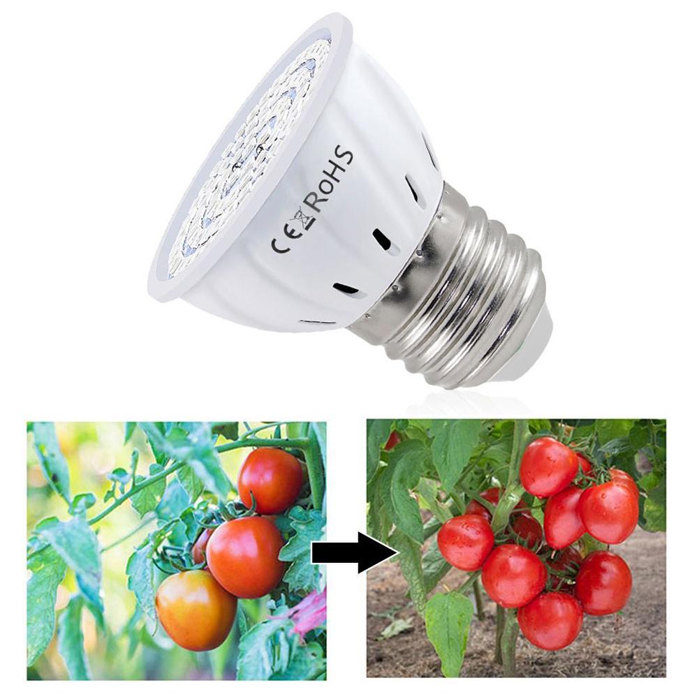 Plant Grow Light Full Spectrum - Светодиодная лампа для растений E27, 60-80