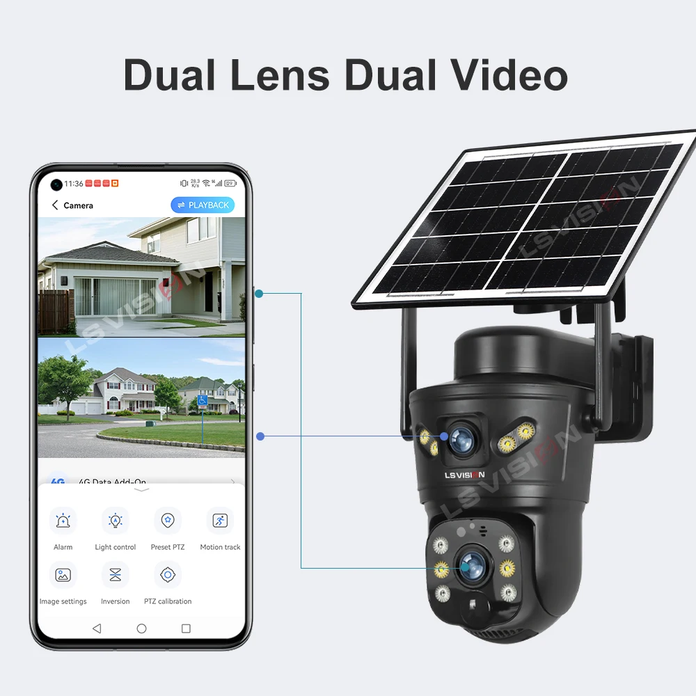 LS VISION 8MP 4G Солнечная кам – обзор и цена Garden Camera