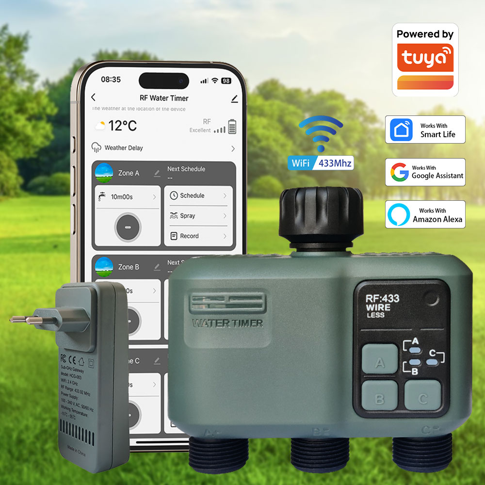Таймер полива Tuya Wifi+RF433  – обзор и цена Smart Garden Kit