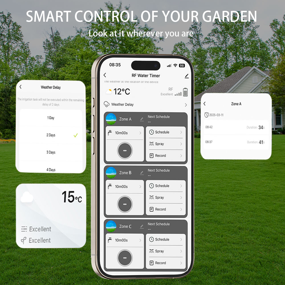 Таймер полива Tuya Wifi+RF433  – обзор и цена Smart Garden Kit